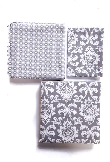 Comfort Set Cearșafuri 165x270cm. Gri 3buc