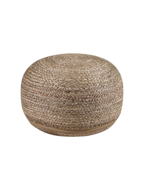 Bean Bag Stool Poof Pol Rugs Grey Natural 40x40...