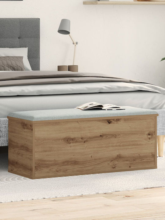 vidaXL Wooden Decorative Trunk Brown 90x35x35cm
