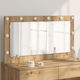 vidaXL Schminkspiegel mit Licht 55x55cm Braun