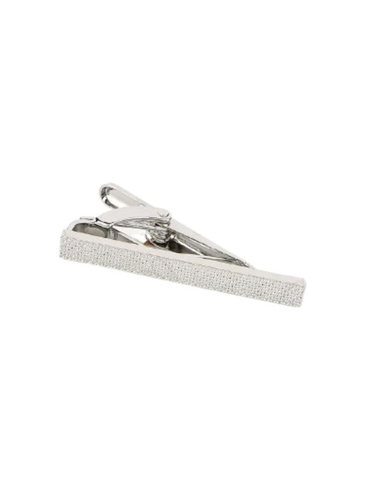Ascot Steel Tie Clip Silver