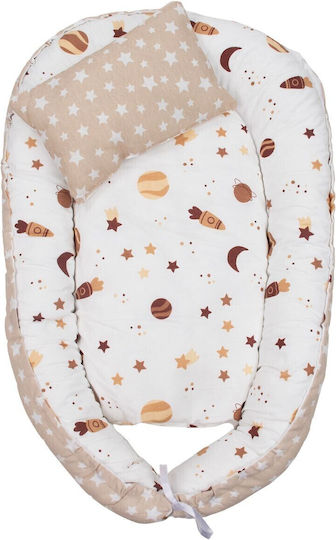 Kamtex Baby Pernă pentru bebeluși în formă de cuib Beige 40x64buc Kamtex Baby Pernă pentru bebeluși în formă de cuib Beige 40x64buc