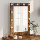vidaXL Makeup Mirror Wall 18x18cm Brown