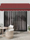 vidaXL Zelt Terrasse Rot 3x2.5m