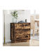 Comoda pentru Dormitor Καπνιστό Δρυό 71x34.5x75buc