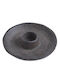 Candle Holder Metal in Gray Color 9.8x2cm 1pcs