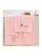 Palamaiki Set of baby towels 2pcs Unicat Pink Weight 380gr/m²