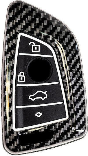 Husă Cheie Carbon Compatibilă cu Cheie Bmw X1 X2 X3 X5 X6 Seria 3 5 6 7 8 Seria F G Luvlu