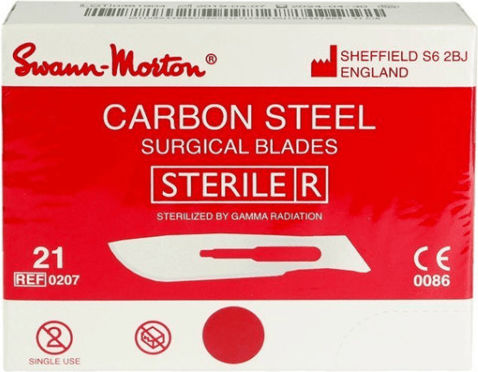 Swann Morton Sterile Skalpellklingen 100 Stück 25