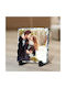 Stone Frame Valentine's Couple in the Snow-15x15cm Petres Square-glossy