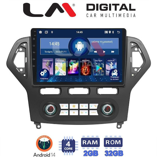 LM Digital Sistem Audio Auto Pentru Ford Mondeo 2007 > 2010 Bluetooth USB Wi-Fi GPS Apple CarPlay Android Auto