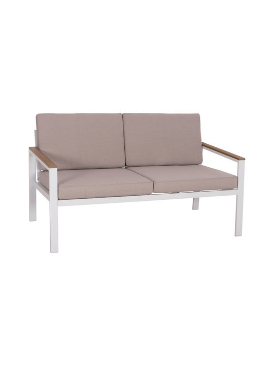 Safin Doppelsitzer Sofa White-beige 140x70x77cm