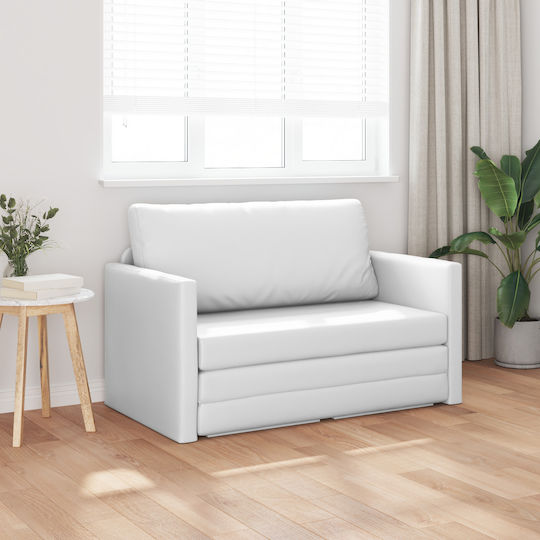 Corner Couch Bed White 124x71x78 cm