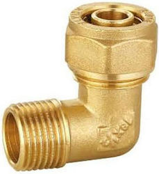 Male Elbow Fitting Φ16 X 1/2”x 2