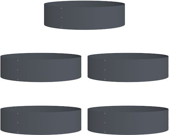 vidaXL Pot Plastic Charcoal