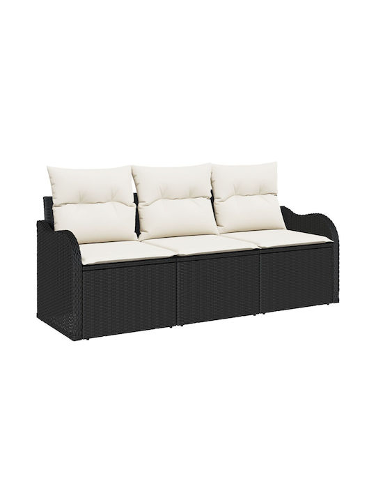 Tree-Seater Sofa Outdoor Rattan with Pillows 55x62x69cm
