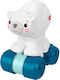 Fisher Price Животно Crawl-After Полярна Мечка от Текстил със Звуци за 9+ Месеца