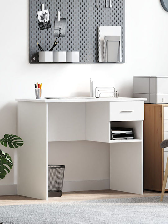 Computer Büro Holz White 90x49.5x75cm