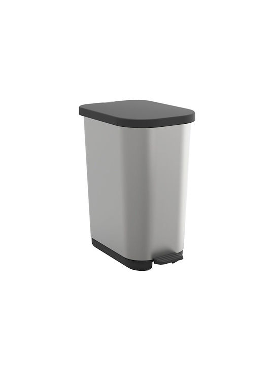 Rotho Babydesign Κάδος Απορριμμάτων Μεταλλικός Ασημί 35lt