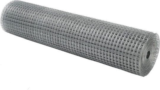 Vidaxl Wire Fence 0.6x10 m Galvanized Steel 1000x60x0.065cm Silver
