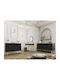 Bufet Oro Anthracite + Gold 160x41x85cm