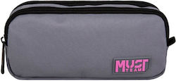 Must Team Pencil Case Barrel with 2 Compartment...