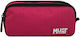 Must Team Pencil Case Barrel with 2 Compartments Burgundy