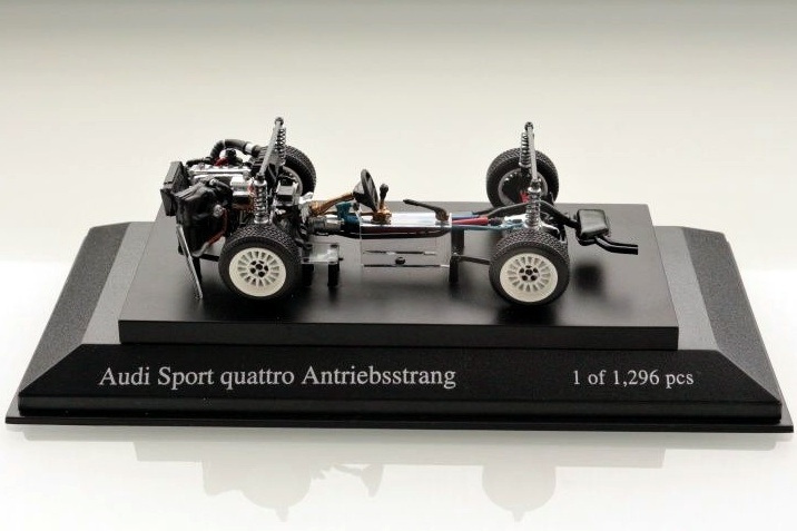 ミニカー 1/43 Audi Sport quatro Drive Train / PMA Minichamps Audi Sport Quattro 1/43rd Scale Model Car Review