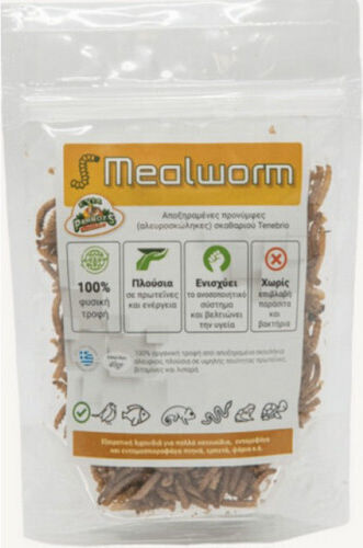 Evia Papageien Getrocknete Mehlwurmkäferlarven Tenebrio 150g Evia Papageien Ep-556