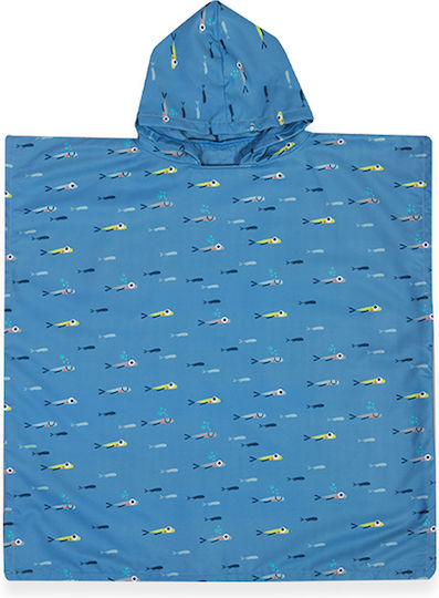 Poncho Copii Echipa Pești 65x65 Albastru Nef-nef Homeware