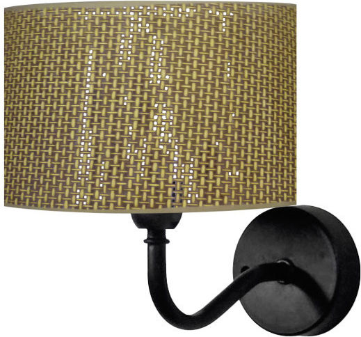Heronia Modern Black Wall Light 20x23cm