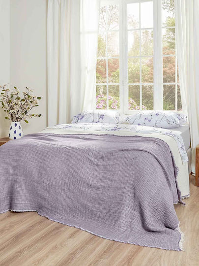 Aigaion Super Soft Cuvertură Single Violet 170x240cm