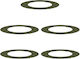 vidaXL Decorative Garden Plastic 80cmx80cm 5pcs 873697