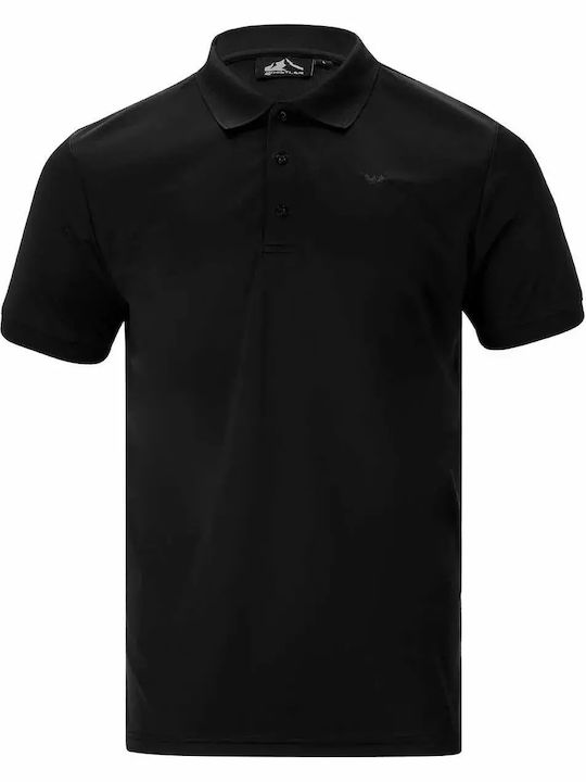 Polo Αθλητική Μπλούζα Κοντομάνικη Μαύρη