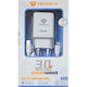 Technovo Charger with USB-C Port and Cable USB-C - Lightning 30W Power Delivery Whites (TN-F044)