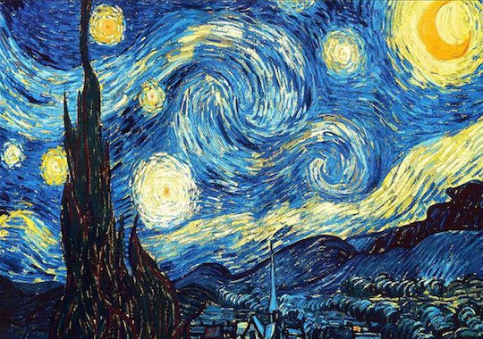 Olympus Diamond Painting " Starry Night " Ψηφιδωτό Μωσαικό " Έναστρη Νύχτα" Van Gogh 50x40