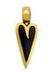 Savvas Design Charm Inimă Din Aur Galben 14 Carate MEN01767