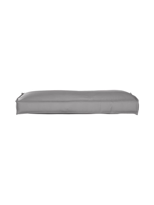 vidaXL Μαξιλάρι για Παγκάκι Παλέτας Γκρι 40x120εκ.
