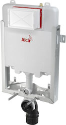Alcaplast Wall Mounted Plastic Low Pressure Rectangular Toilet Flush Tank