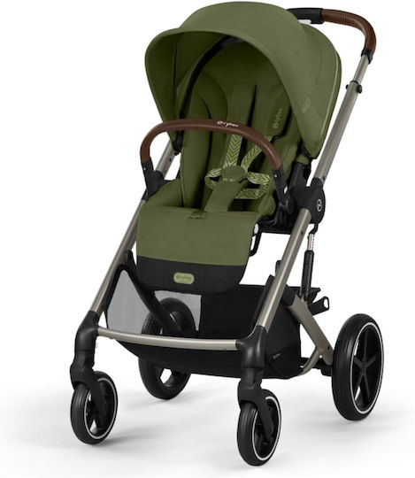 Cybex Balios S LUX Adjustable Baby Stroller Suitable for Newborn Moss Green / Taupe Frame 11.7kg