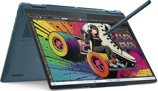 Lenovo Yoga 7 2-in-1 14AKP10 14" OLED Touchscreen 120Hz (Ryzen AI 300 Series-7 350/32GB/1TB SSD/W11 Home) Tidal Teal (GR Keyboard)