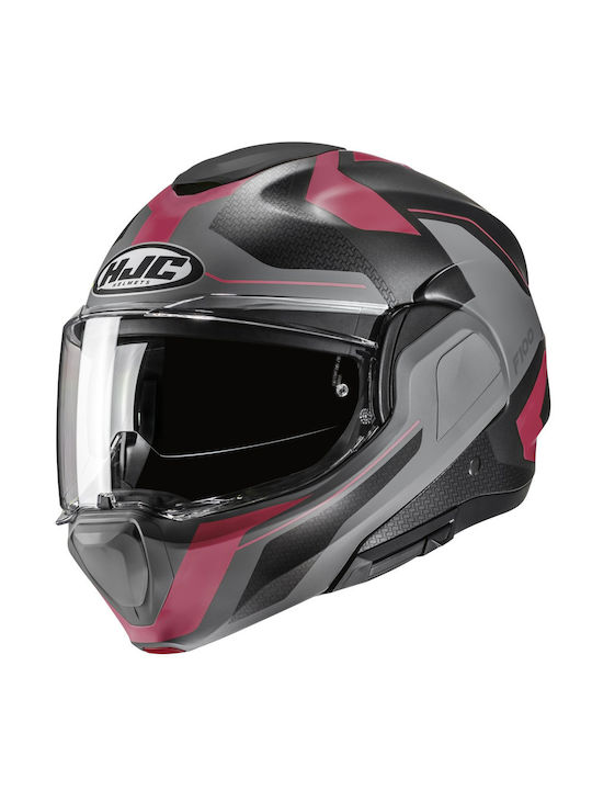 HJC F100 BIOS MC8SF Pink Grey Motorcycle Helmet...