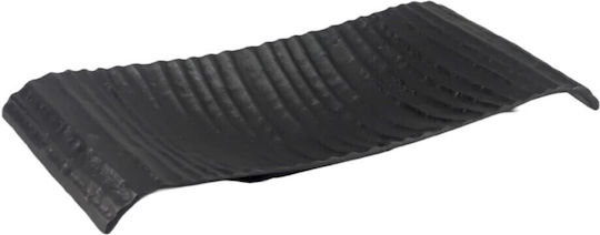 Galifas Metallic Decorative Platter Black 40x22x5cm