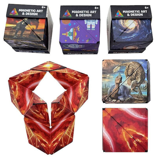 ToyMarkt Magnetisch Geschwindigkeitswürfel Pyramide 71-3556 1Stück (Verschiedene Designs) 1Stück