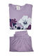 Natura Kids' Pajamas Summer Lilac Stitch