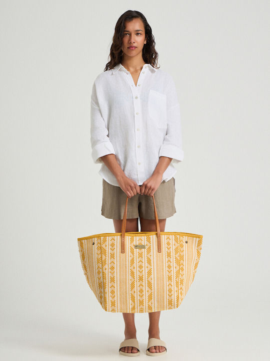 Leather Women's Bag Tote Handbag Yellow