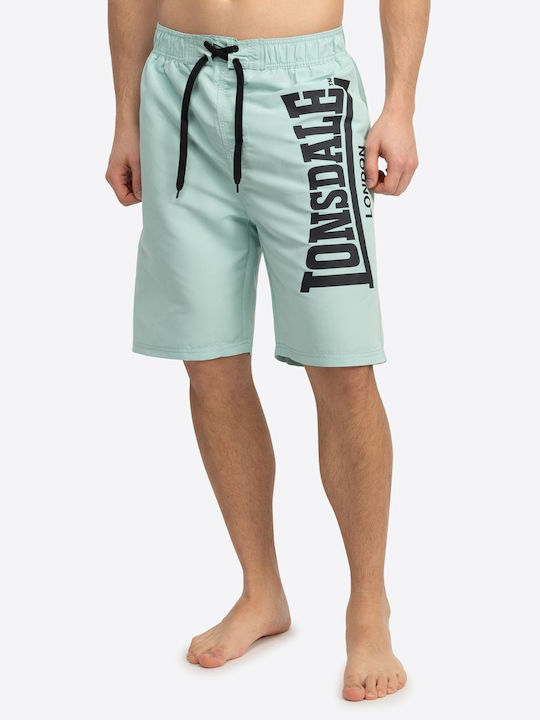 Radmoor Men's Swimwear Shorts Aqua/Black with Prints