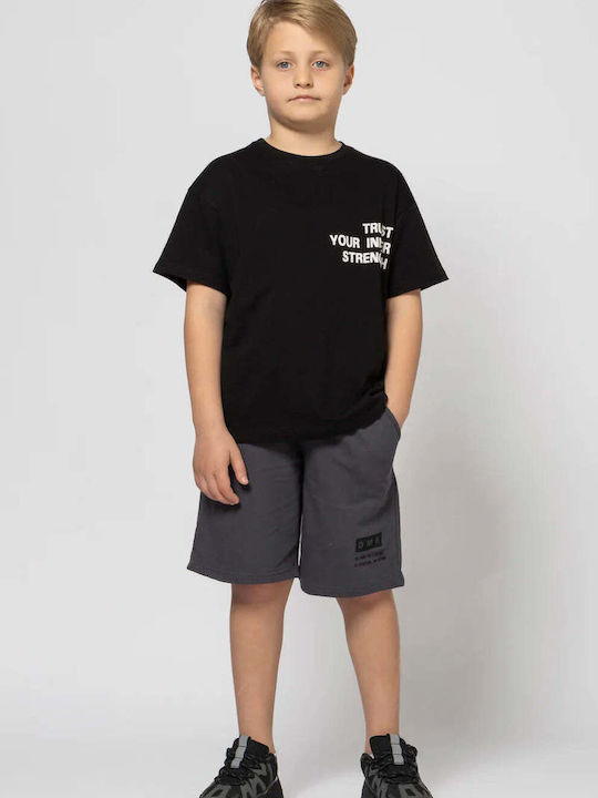 Domer Kids Clothing Set with Shorts Black 2 Pieces