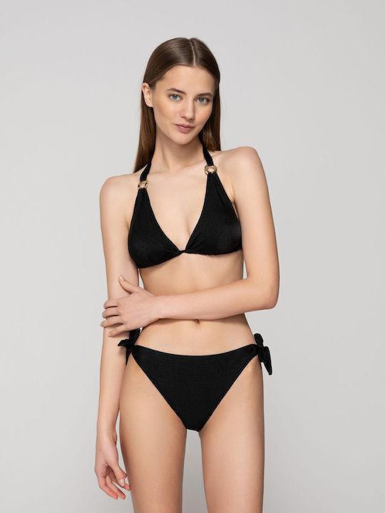 Luna Bikini Slip Schwarz