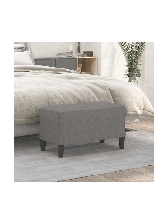 Fabric Upholstered Bench Stool Dark Gray 70x35x...